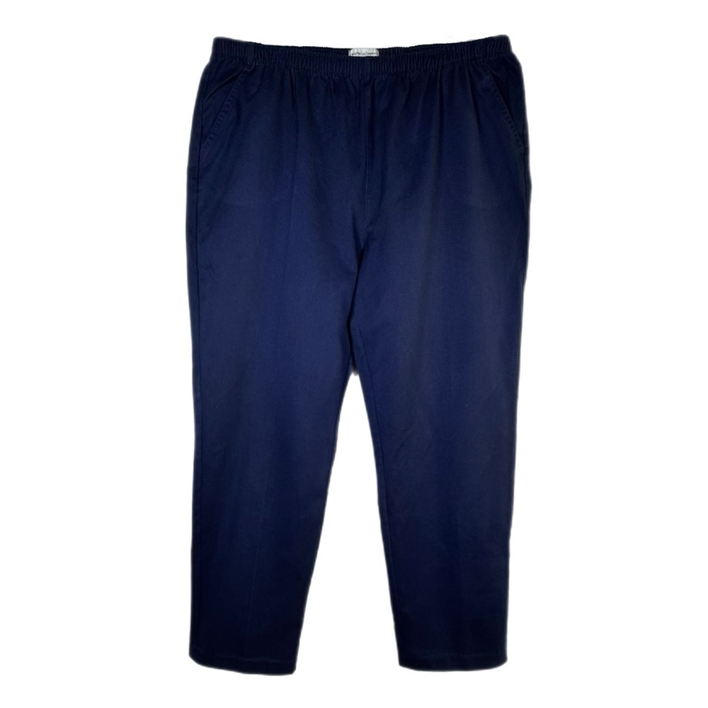Draper’s & Damon’s Women’s Navy Blue Elastic Waist Pull On Pants